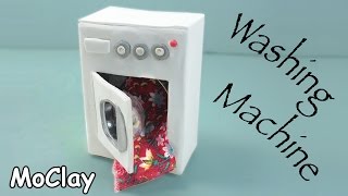 DIY Dollhouse - How to make a miniature washing machine