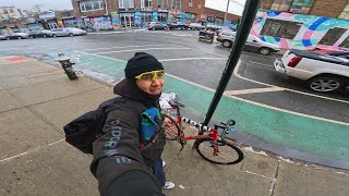 Cruising Through NYC Winter: Fixed Gear Deliveries on my Cinelli Shark