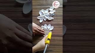 Plastic spoon crafts | Best out of waste | Sanmati's Art | #shorts #trending #youtubeshorts #viral
