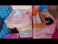 ✨️🍒cute korean style study table u0026 craft items organizing 🍉paper squishes toy sticker 🍓malayalam