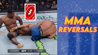 "Uno Reverse" Moments in MMA (Slick Grappling Reversals)