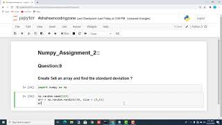 Find the standard deviation | Python Tutorial For Beginners | #Shaheencodingzone
