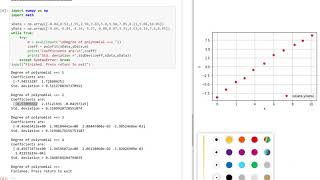 5.3 Numerical Differentiation Example using Least Squares Polynomial Fit with Python Code in Jupyter