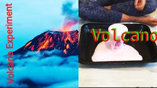 Volcano science experiment for Kids to do at home with Vinegar and Baking Soda/Volcano for kids