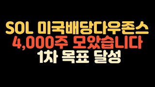 미국배당다우존스 4000주 목표 완료 l 적립식투자 SCHD 미국배당다우존스 배당주 주가보단수량