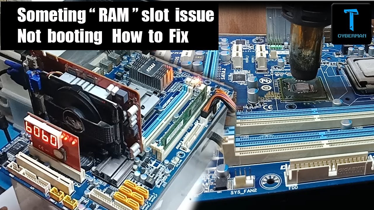 (North Bridge Fix) Someting Ram Slot Problems Loop Reset Not Booting ...