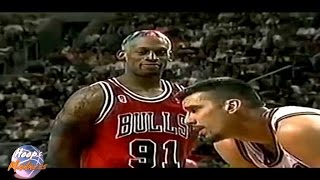 Dennis RODMAN vs Frank BRICKOWSKI - 1996 NBA Finals!