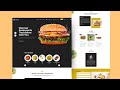 How To Make Restaurant Website Using HTML CSS And JavaScript | Burger Website Design