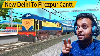 Indian Loco Train Simulator | 12137 Punjab Mail Journey from New Delhi to Firozpur | Hindi Gameplay