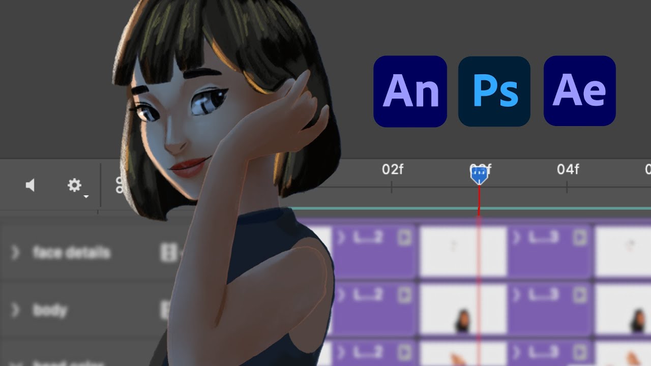 Frame By Frame Animation Process (Animate + Photoshop + After Effects ...