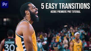 5 Awesome TRANSITIONS to Make Your Videos BETTER (Adobe Premiere Pro CC Tutorial)