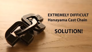 How to solve the extremely difficult Hanayama Cast Chain Puzzle!