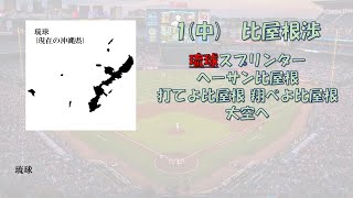 範囲やサイズが小さくなっていく応援歌で1-9