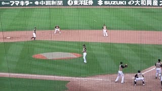 西川遥輝が右打者！？キャッチャー陣のセカンド送球！