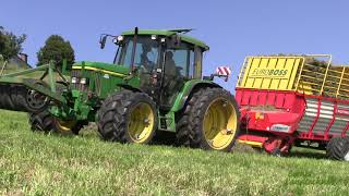 Heuernte mit Pöttinger Euroboss | Fella | John Deere 6210