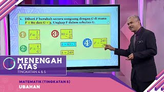 Menengah Atas (2022) | Matematik (Tingkatan 5): Ubahan