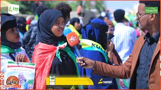 Jawiga Dadka Soo Dhaweynaya Madaxweynihii Hore Ee  Somaliland Muuse Biixi.