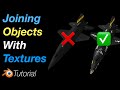 [3.1] Blender Tutorial: Joining Two Objects With Different Textures Properly