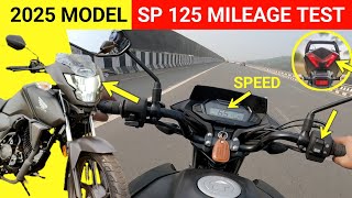 🚀 2025 Honda SP 125 Mileage | SP 125 New Model Mileage Test | New Honda SP 125 On Road Price | 125cc