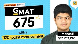 GMAT 675 | With a 120-point improvement on the first attempt