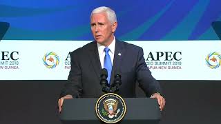 US Vice-President Pence vows no end to tariffs until China bows