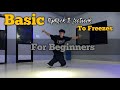 Basic Top Rock To Footwork to Freeze tutorial for beginners | Bimal Rana