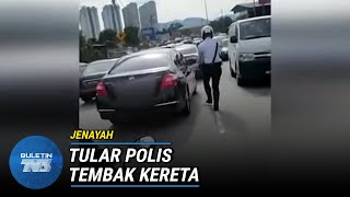 JENAYAH | Kereta Pecut Cuba Lari Ditahan Polis, Tembakan Dilepaskan