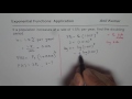 find the doubling time of exponential growth