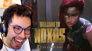 YETZ REAGINDO A NOVA CINEMATIC DO LOL - WELCOME TO NOXUS