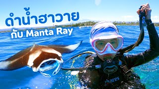 ดำน้ำลึกตามหาน้อง Manta Ray ที่ฮาวาย | Hawaii first time EP.2 | เที่ยวลืมบ้าน