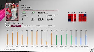 【MLBTheShow24Stats/メジャーリーグ選手能力】Phillies 3 Bryce Harper フィリーズ ブライス・ハーパー選手