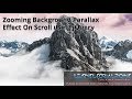 Zooming Background Parallax Effect On Scroll using jQuery