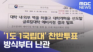 '1도 1국립대' 찬반투표 방식부터 난관 (2023.07.20/뉴스데스크/춘천MBC)