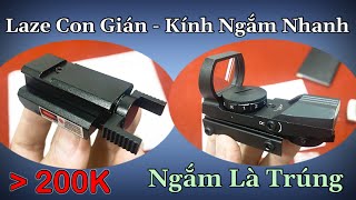 Kính Ngắm Nhanh Con Gián - Laze Con Gián | Phụ Kiện Hỗ Trợ Ngắm Bắn Hiệu Quả  - Cứ Ngắm Là Trúng