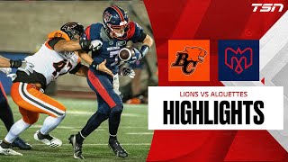 CFL WEEK 13 HIGHLIGHTS: Lions vs. Alouettes
