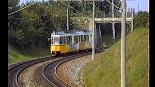 Straßenbahn Echterdingen Leinfelden Linie 6 SSB GT4 Filderbahn 1990