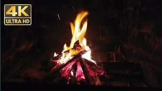 Natural 4K Fireplace 🔥Pure Crackling Sounds nature fire