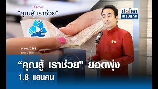 “คุณสู้ เราช่วย” ยอดพุ่ง 1.8 แสนคน | ย่อโลกเศรษฐกิจ 9 ม.ค. 68