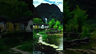 小山中的小屋。#shorts #shortsvideo #治愈系风景 #风景