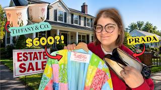 I FOUND TIFFANY'S, PRADA, & DIOR AT THIS ESTATE SALE! | DAY 32 OF TURNING $5 INTO $10,000!