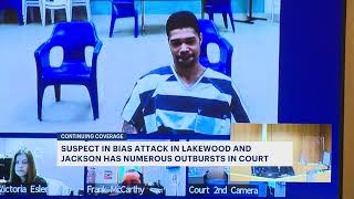 Man accused of Lakewood hate-fueled crimes lashes out at judge with profanities