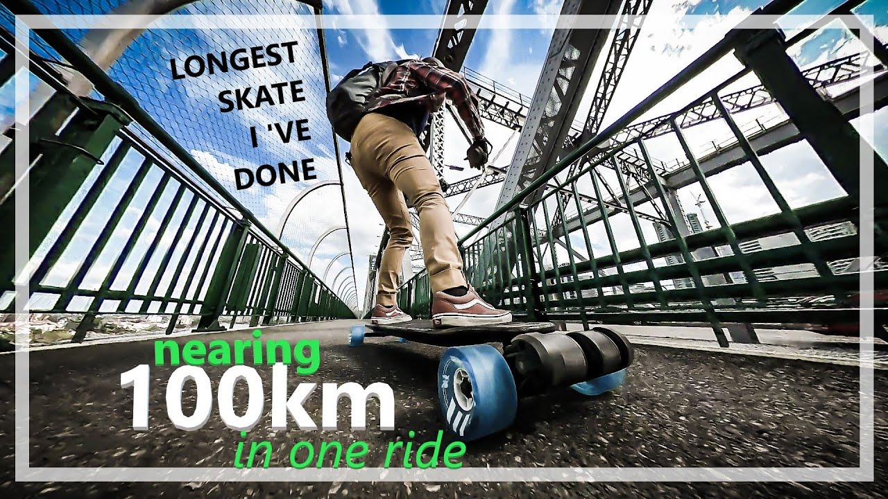 100km On Electric Skateboard Youtube