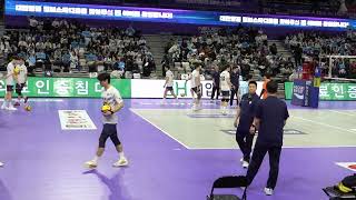 KOVO 2024~2025 시즌 대한항공 점보스 KAL Jumbos 스카이워커스전 스파이크 웜업  2025.1.29   Korea Pro Volleyball