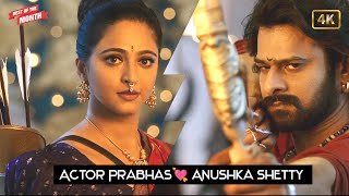 Actor Prabhas 💘 Anushka Shetty  🔥 Bahubali 2 movie best scene 💘 Bin Tere X Sanam