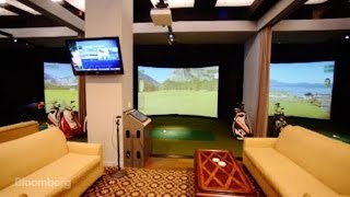 Inside the Ultra-Luxe Golf Gym for Wall Street