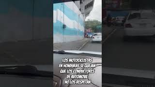 Asi conducen los Motociclistas en Honduras