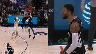 Paul George hits crazy step back game winner vs Warriors over Klay Thompson