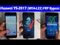 Huawei Y5 2017 (MYA-L22) FRP Bypass YouTube Update Without PC Android 6