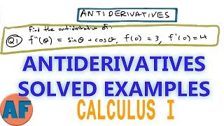 Solving Antiderivatives Using The Power Rule