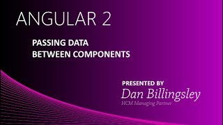 Angular 2: Passing Data